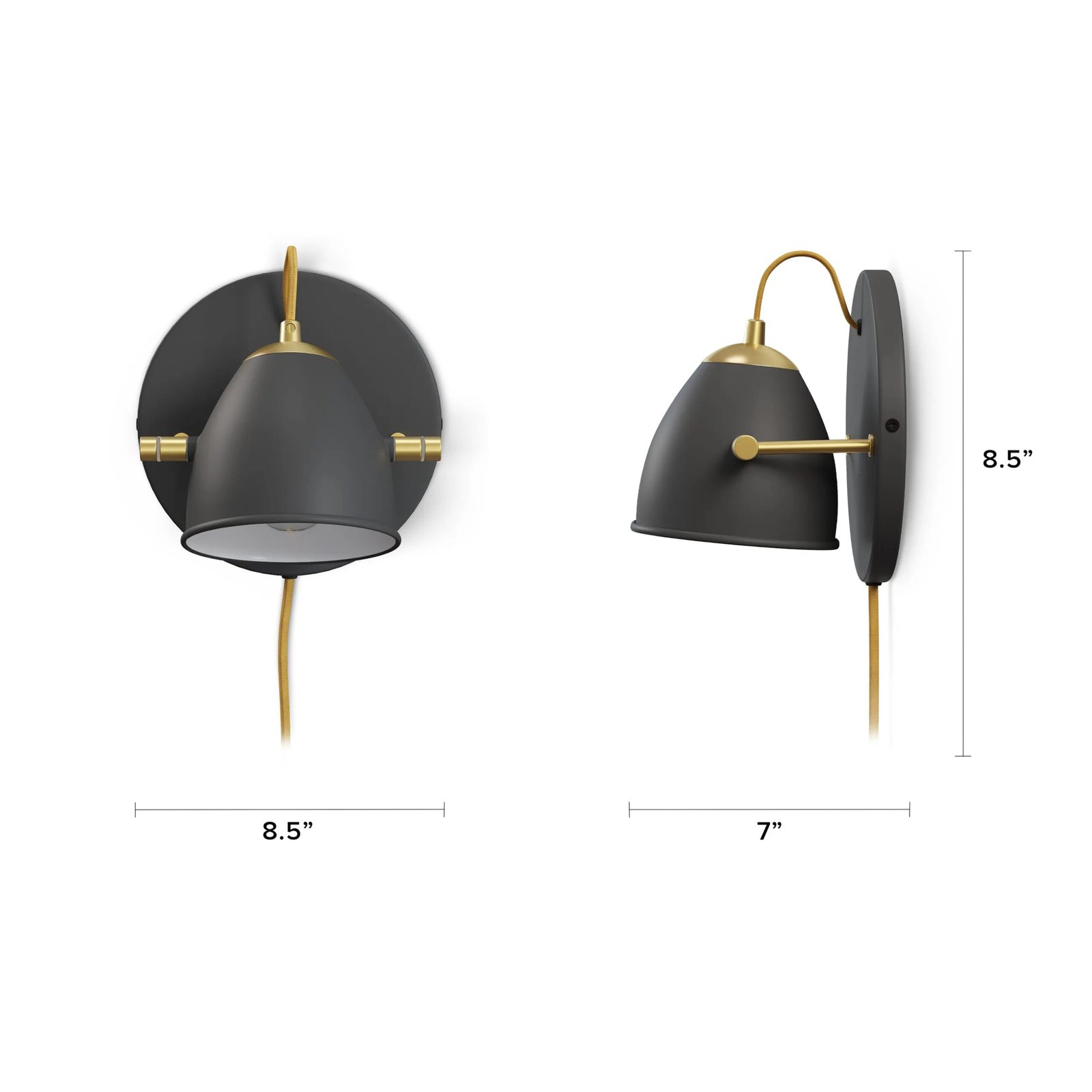 Black Wall Sconce Light - Image 7
